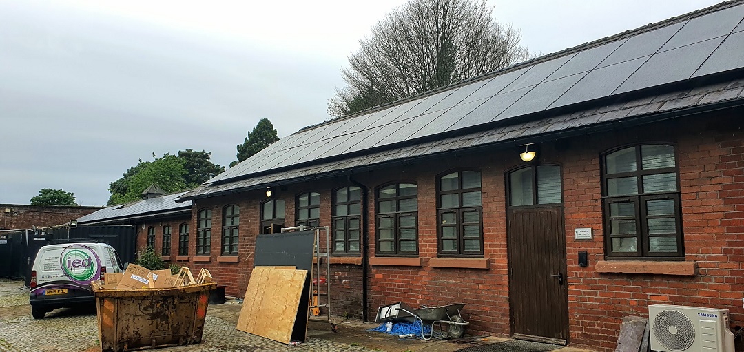 Stable buildings with Solar Panels in place
